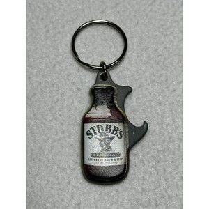 New Stubb's Bar-B-Q Sauce Bottle Opener Keychain Barbeque Flair Keyring BBQ